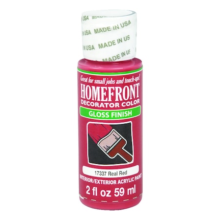 Homefront Homefront Gloss Real Red Hobby Paint 2 oz 17337